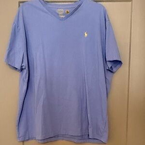 Polo Ralph Lauren Light Blue V-Neck Tee